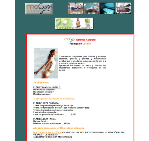 Newsletter de Imagym