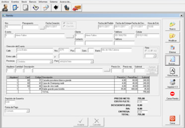 Sistema para Empresas de Alquiler